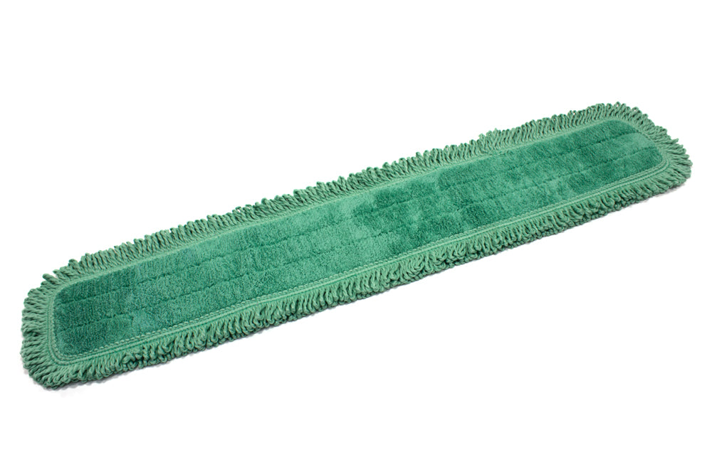 Rubbermaid Dust Pad with Fringe, Microfiber, 18 Long, Green