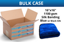 The Blue Whale - Extra Heavy Microfiber Car Towel (1100 gsm, 16 in. x 16 in.) CASE of 60