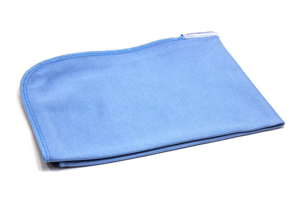 Waffle Weave Glass and Window Microfiber Towel, Light Blue 27 x 16