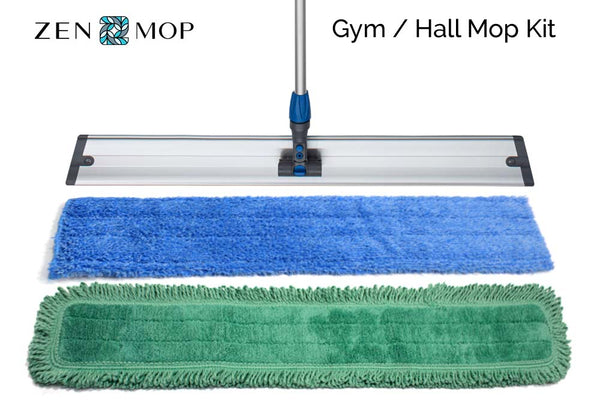 Gym Hall Mop with Microfiber Pads