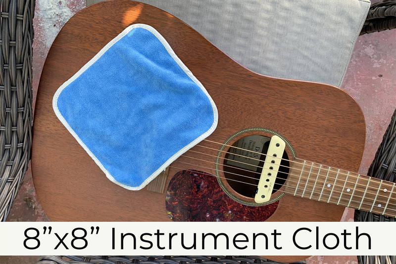 Super Soft Microfiber Guitar and Instrument Cloth (400gsm, 8 in. x 8 in.)