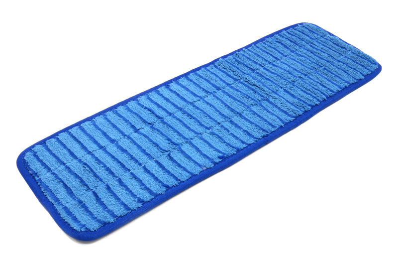 18'' x 5.5'' Microfiber Scrubber Mop Pad - Vertical Stripes