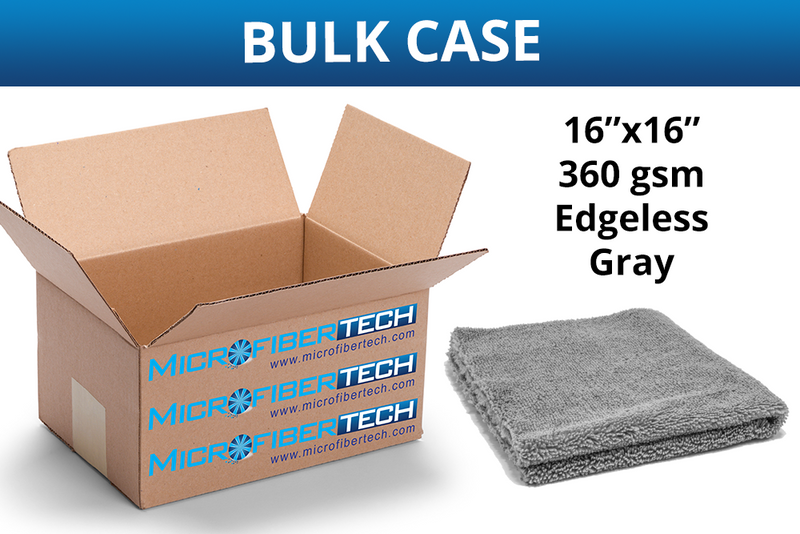 Elite Edgeless Microfiber Detailing Towel (360 gsm, 16 in. x 16 in.) CASE of 160