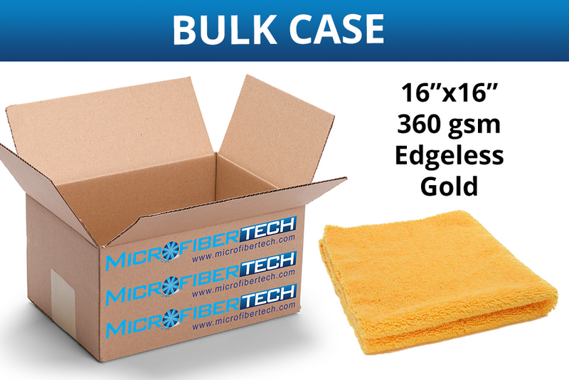 Elite Edgeless Microfiber Detailing Towel (360 gsm, 16 in. x 16 in.) CASE of 160