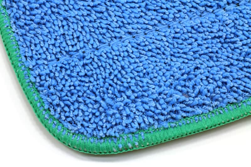 20'' x 5.5'' Microfiber Wet Mop Pad with Green Edge Stitching